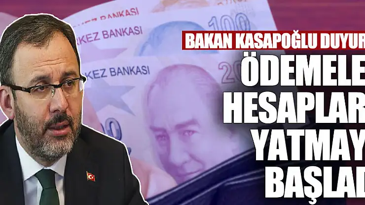 Burs ve kredi ödemeleri hesaplara yatmaya başladı