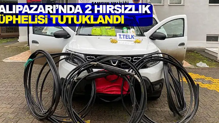 Samsun'da jandarmanın özel ekibince yakalanan 2 hırsızlık şüphelisi tutuklandı