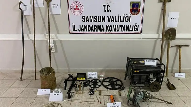 Kaçak kazı, jandarmaya takıldı!