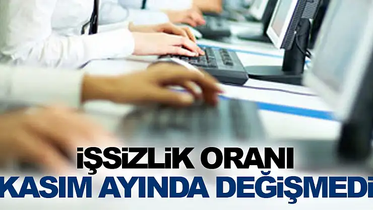 İşsizlik oranı Kasım ayında değişmedi