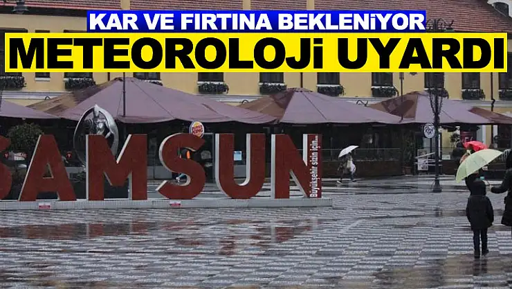 Meteorolojiden sağanak, kar ve fırtına uyarısı
