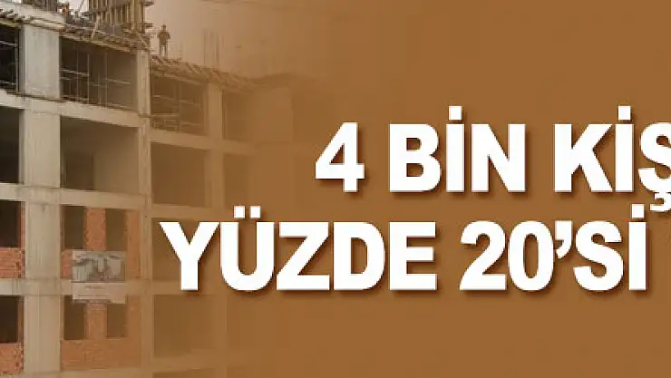4 bin kişilik yurdun yüzde 20'si tamamlandı