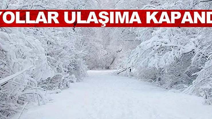 Samsun, Kastamonu, Sinop, Tokat ve Amasya'da 826 köy yolu ulaşıma kapandı