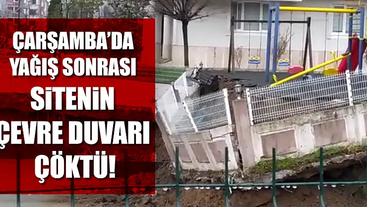 AŞIRI YAĞIŞ SONRASI ÇÖKME YAŞANDI