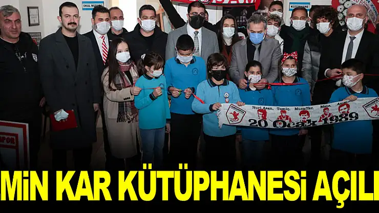 Emin Kar Kütüphanesi açıldı