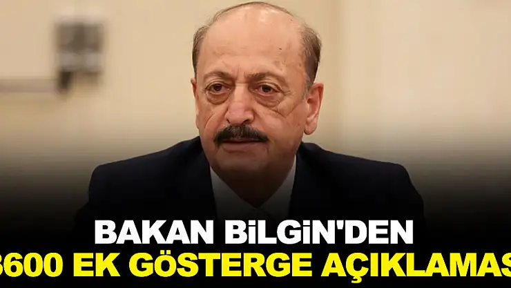 Bakan Bilgin'den  açıklaması
