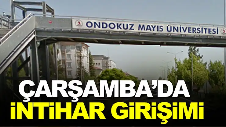 Çarşamba'da İntihar Girişimi