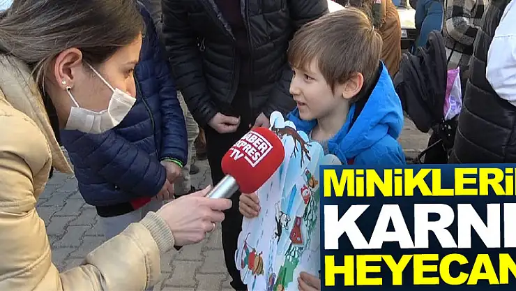 MİNİKLERİN KARNE HEYECANI