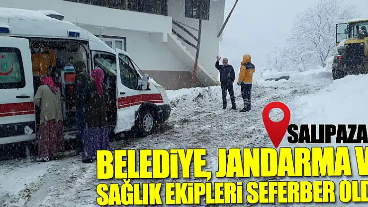 Belediye, Jandarma Ve Sağlık Ekipleri Seferber Oldu