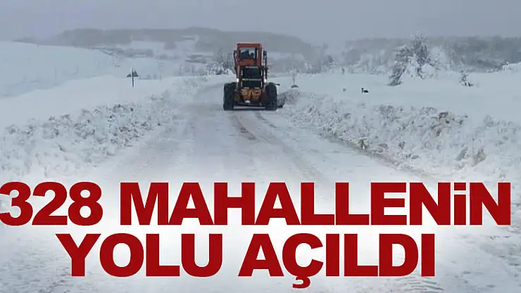 Samsun'da karla mücadele: 328 mahallenin yolu açıldı