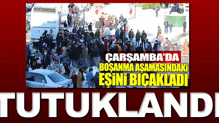 Samsun'da boşanma aşamasındaki karısını bıçaklayan kişi tutuklandı