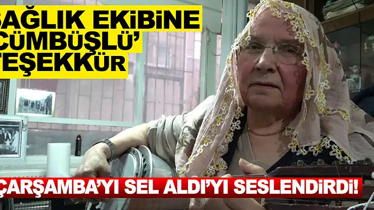 Kadın hastadan sağlık ekibine 'cümbüşlü' teşekkür 