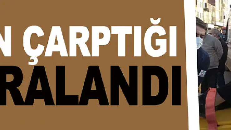 Otomobilin çarptığı yaya yaralandı