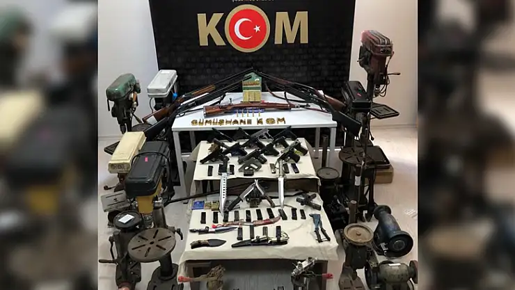 8 ilde eş zamanlı kaçak silah operasyonu