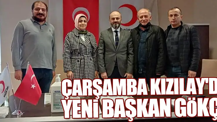 ÇARŞAMBA KIZILAY'DA YENİ BAŞKAN GÖKÇE
