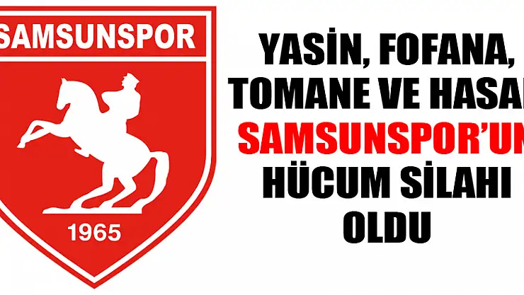 Samsunspor'da goller de asistler de 4 futbolcu arasında paylaşıldı