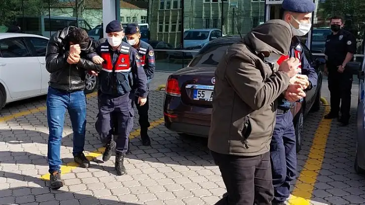 Samsun'da iki kez aynı taş ocağından hırsızlık yapan 3 kişi tutuklandı