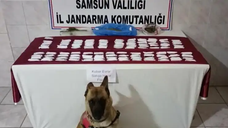 Samsun'da 120 paket satışa hazır uyuşturucu ele geçirildi