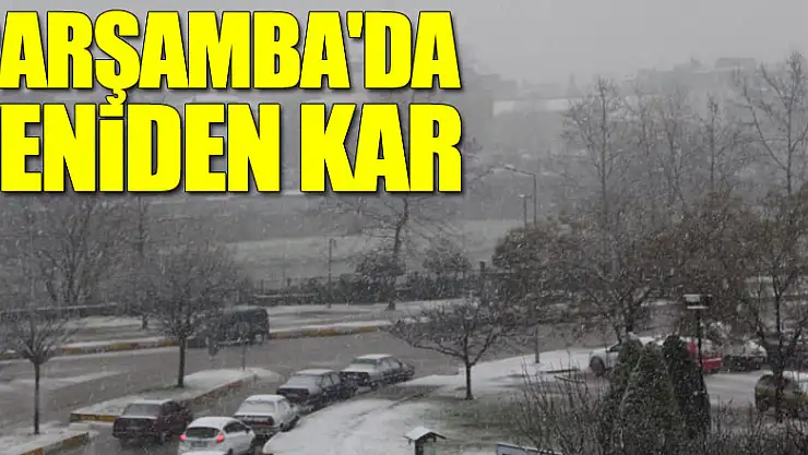 ÇARŞAMBA'DA YENİDEN KAR YAĞIŞI