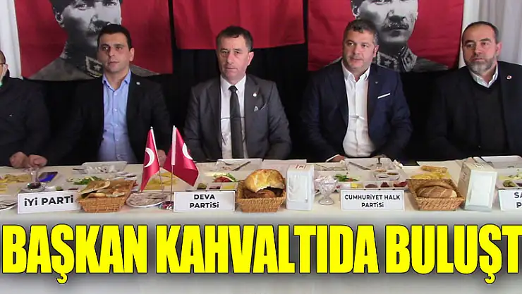 5 BAŞKAN KAHVALTIDA BULUŞTU