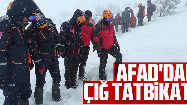 AFAD'dan çığ tatbikatı