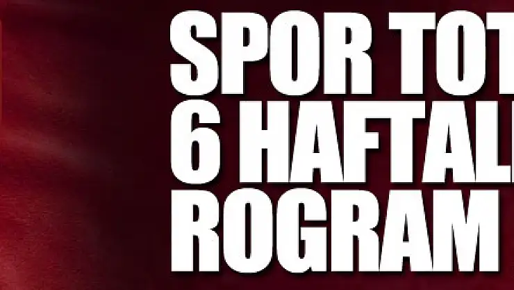 Spor Toto 1. Lig'de 6 haftalık program açıklandı