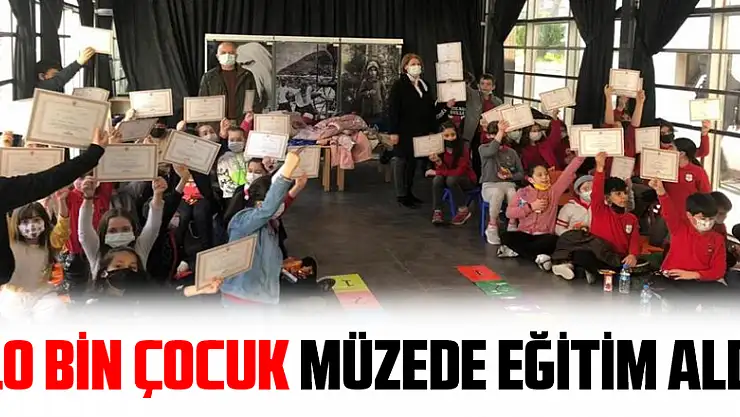 10 bin çocuk müzede eğitim aldı