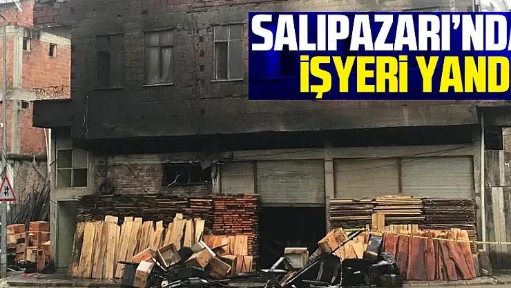 Salıpazarı'nda İşyeri Yandı!