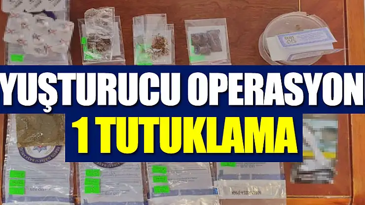 Uyuşturucu operasyonu: 1 tutuklama