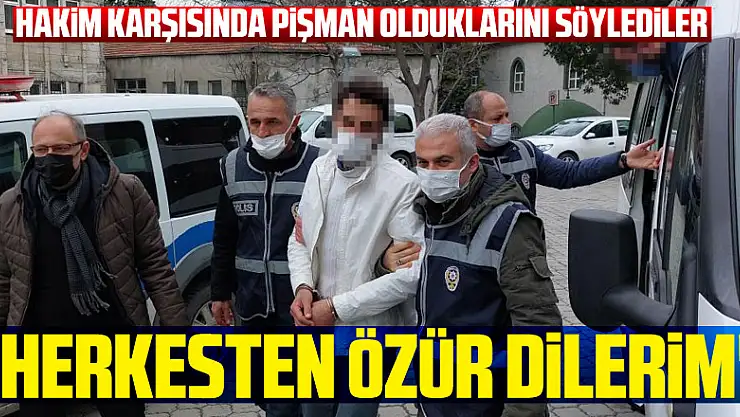 Onur Anıtı'na saldıranlar hakim karşısında pişman olduklarını söylediler