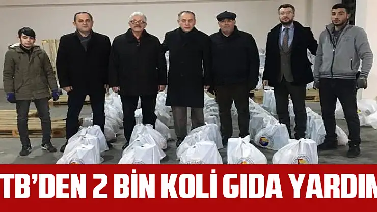 ÇTB'den 2 bin koli gıda yardımı