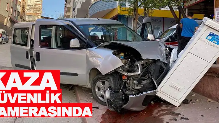 Samsun'da 5 kişinin yaralandığı kaza güvenlik kamerasında