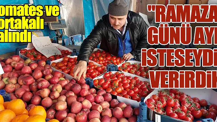 Domates ve portakalı çalınan manav hırsıza seslendi: 'Ramazan günü ayıp, isteseydin verirdik'