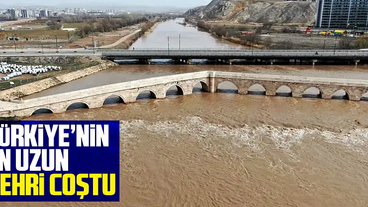 Türkiye'nin en uzun nehri eriyen karlarla coştu