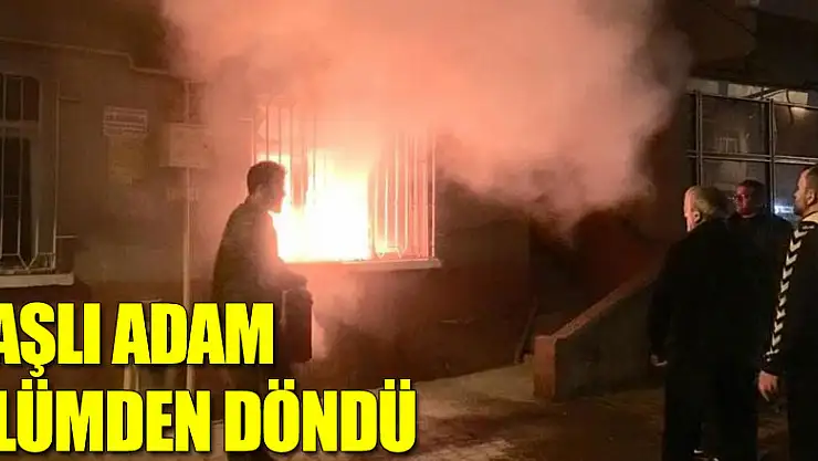 Samsun'da yangın paniği: Yaşlı adam ölümden döndü