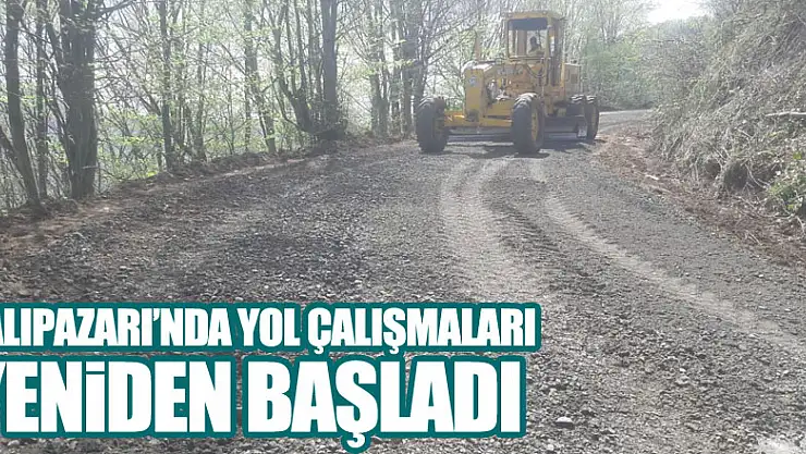 Salıpazarı'nda Yol Çalışmaları Yeniden Başladı