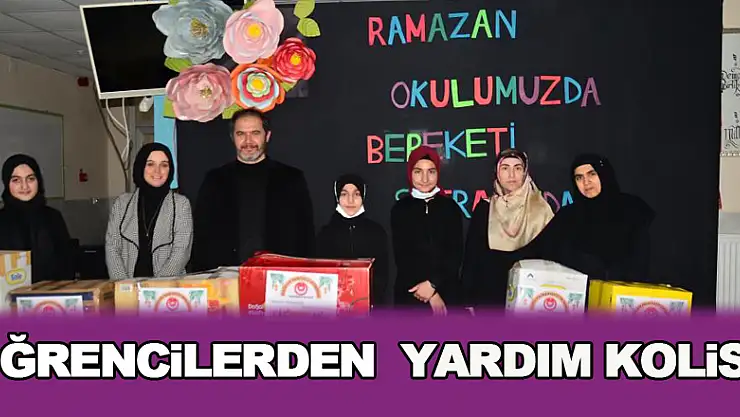 Öğrencilerden ihtiyaç sahiplerine yardım kolisi