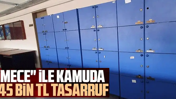 'İMECE' ile kamuda 345 bin TL tasarruf 