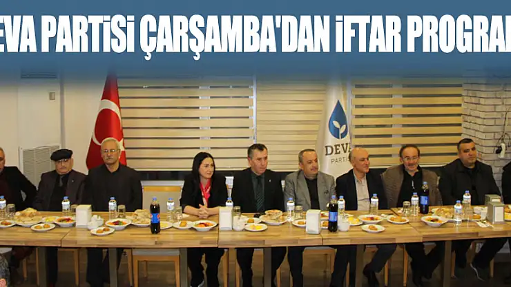 Deva Partisi Çarşamba'dan İftar Programı