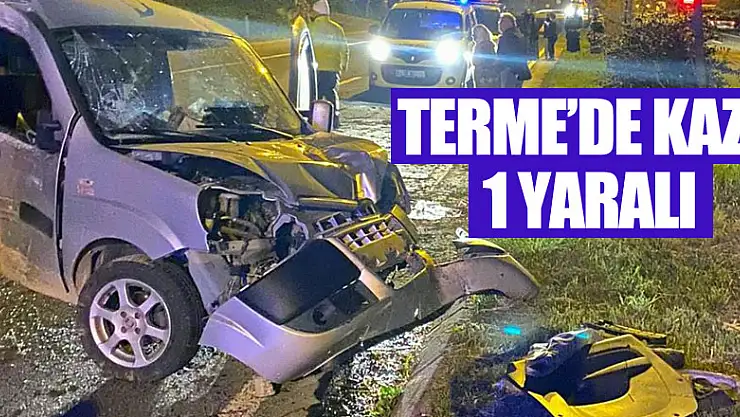 Samsun'da trafik kazası: 1 yaralı