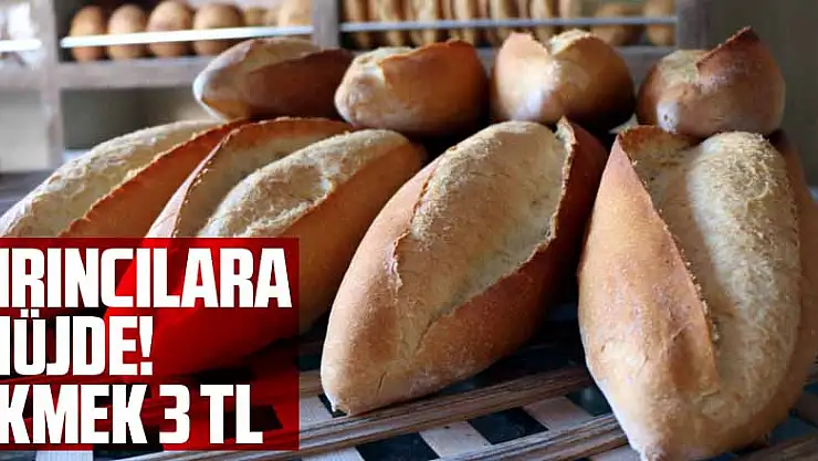Fırıncılara müjde! Ekmek 3 TL