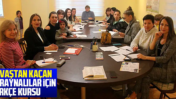 Savaştan kaçan Ukraynalılar için Türkçe kursu