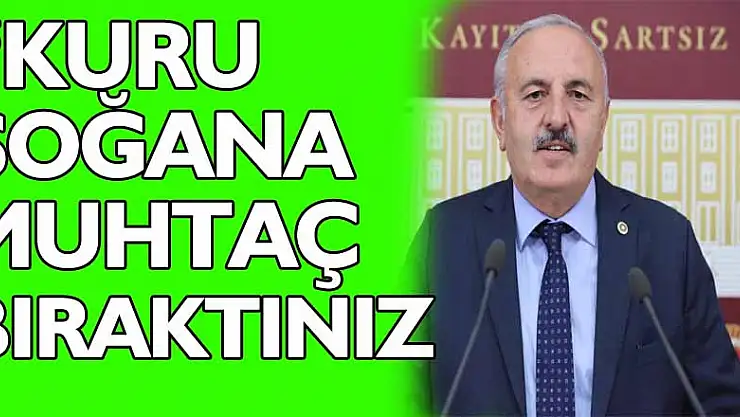 'Kuru soğana muhtaç bıraktınız!'
