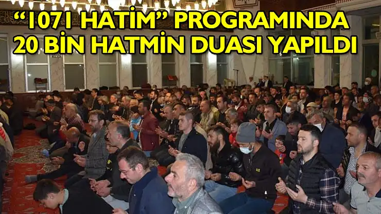 Samsun'da '1071 Hatim' programında 20 bin hatmin duası yapıldı