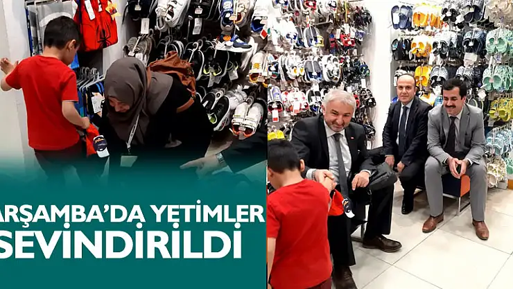ÇARŞAMBA'DA YETİMLER SEVİNDİRİLDİ