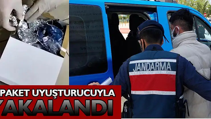 25 paket uyuşturucuyla yakalandı
