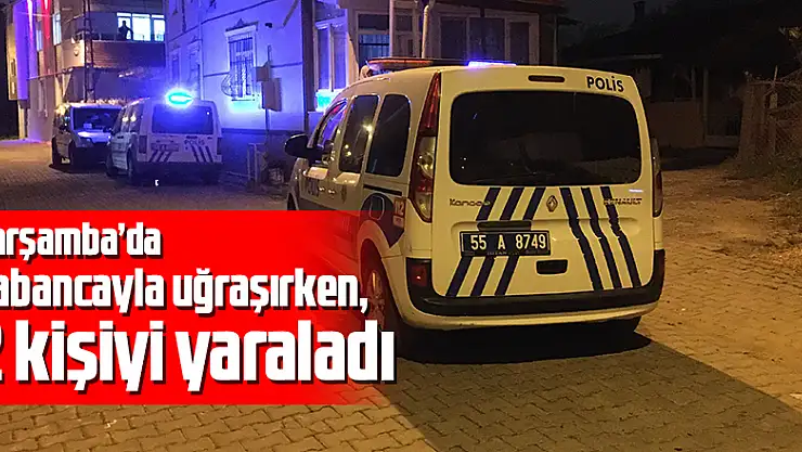 Tabancayla uğraşırken, 2 kişiyi yaraladı