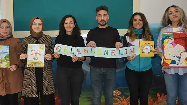 Proje öğretmenlerden, görsel sanat özel öğrencilerden