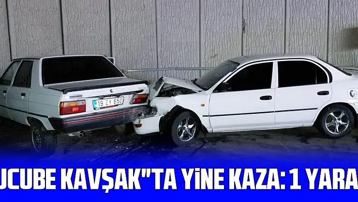 'Ucube kavşak'ta yine kaza: 1 yaralı