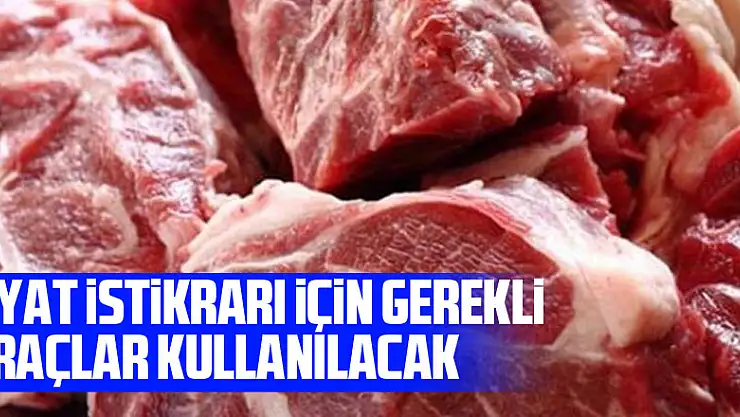 Fiyat istikrarı için gerekli araçlar kullanılacak